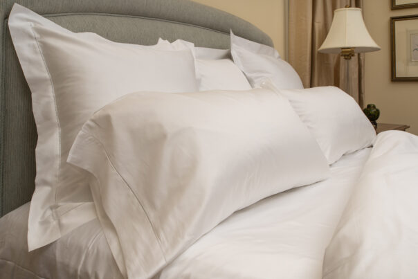 Sateen 600 P/Cases & Shams in White